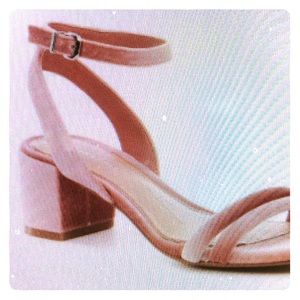 Gianni Bini Waldine pink velvet sandals. Size 8.5